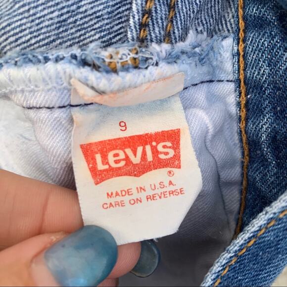 Vintage 80s Ladies Levi’s 501 button fly original fit straight leg jeans Size 9 - Picture 6 of 8